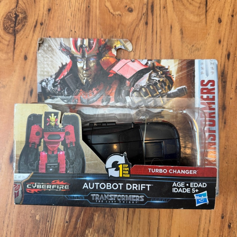 Transformers The Last Knight Cyberfire Autobot Drift 1-Step Turbo Changer Hasbro